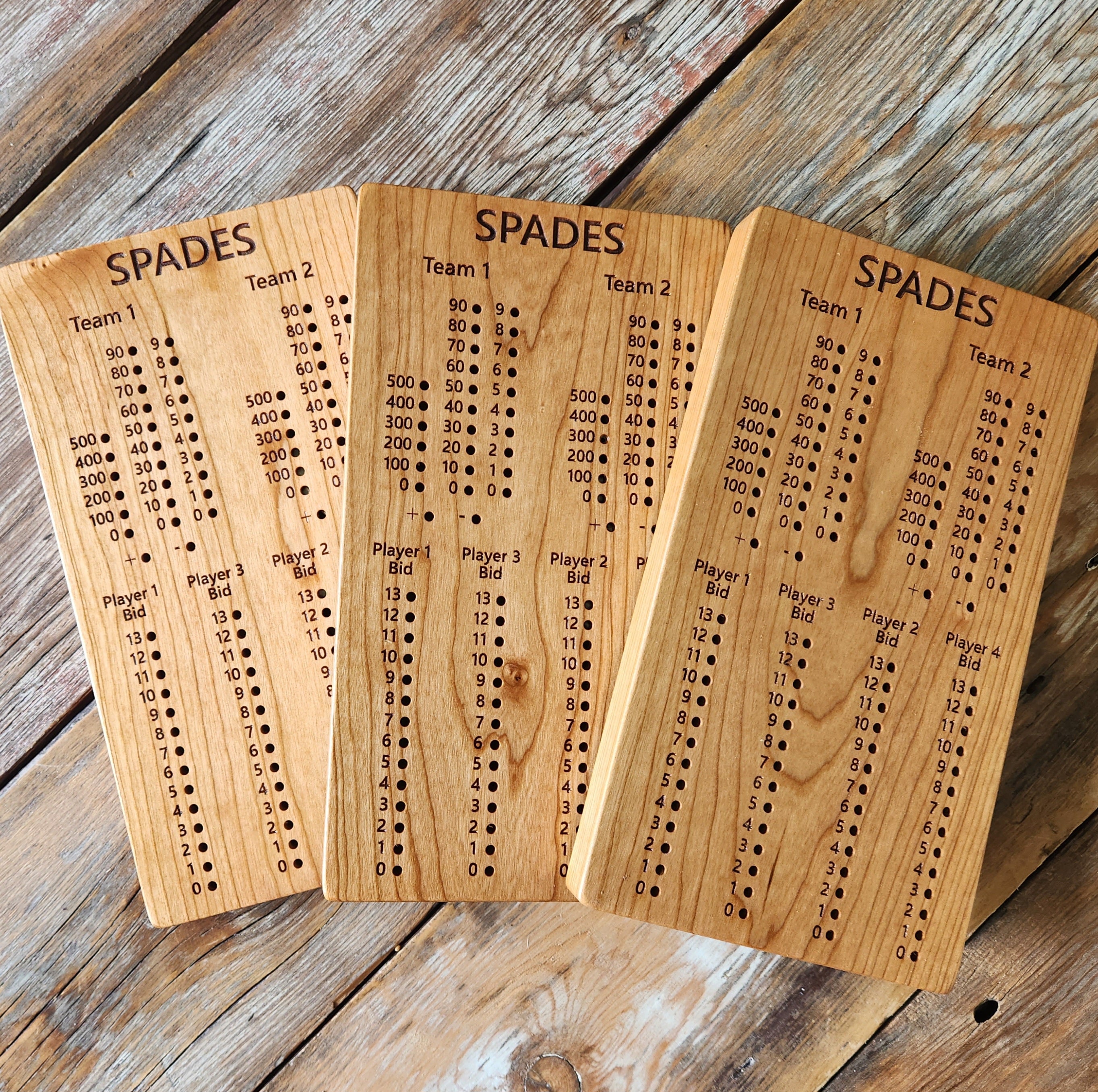 Handheld Computer Spades Spades Game Board – Wood Goods